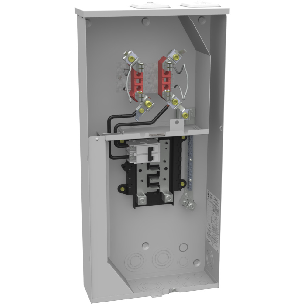 U5168-XTL-100-KK 4 Term, Ringless, 2 Small Closing Plates, 1-100 Amp, Main Breaker, 10 Branch Circuit, Horn Bypass