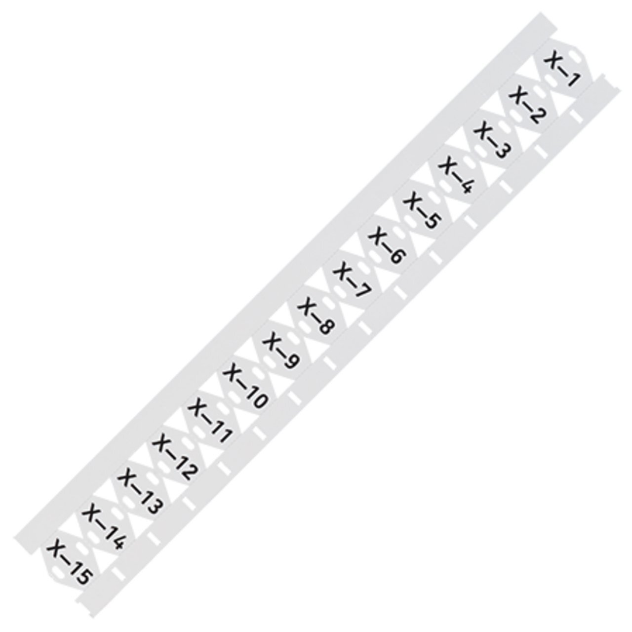 Cable tie marker; for Smart Printer; for use with cable ties; 25 x 11 mm; white