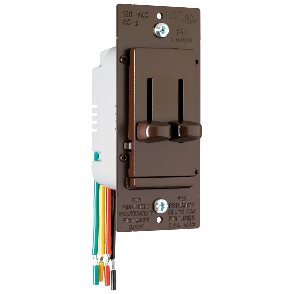 LSDC16V LS Series Fan Speed Control/Dimmer, Brown
