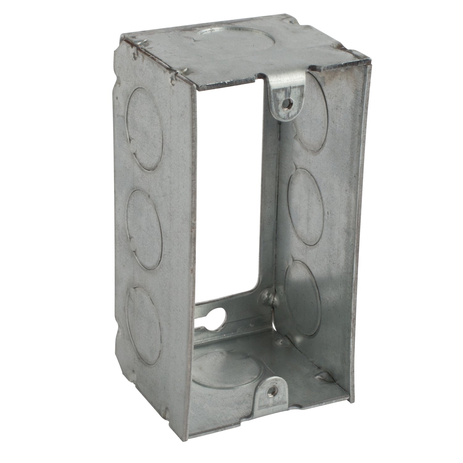 103-W-EXT-1/2 Steel City Welded Style Utility Box Extension Ring, 1 Gangs, 4 in L x 2-1/8 in W x 1-7/8 in D, Steel