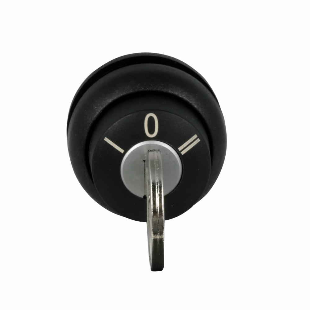 M22S-WRS-MS2-A1 Modular Non-Illuminated Selector Switch, 22.5 mm, Keyed Operator, Black