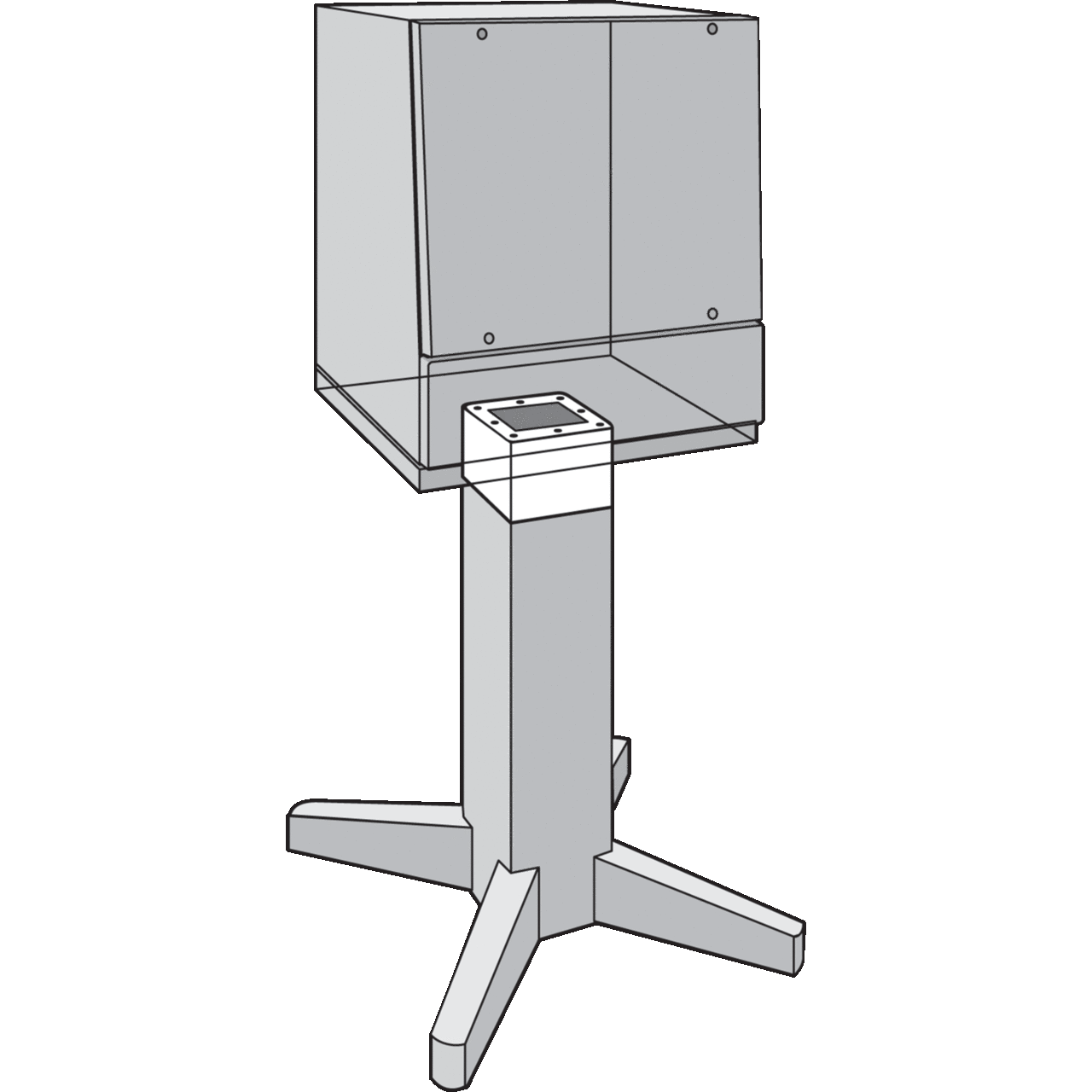 APE6SS P1S Enclosure Extension, 6 in L x 8 in W x 8 in D, 304 Stainless Steel