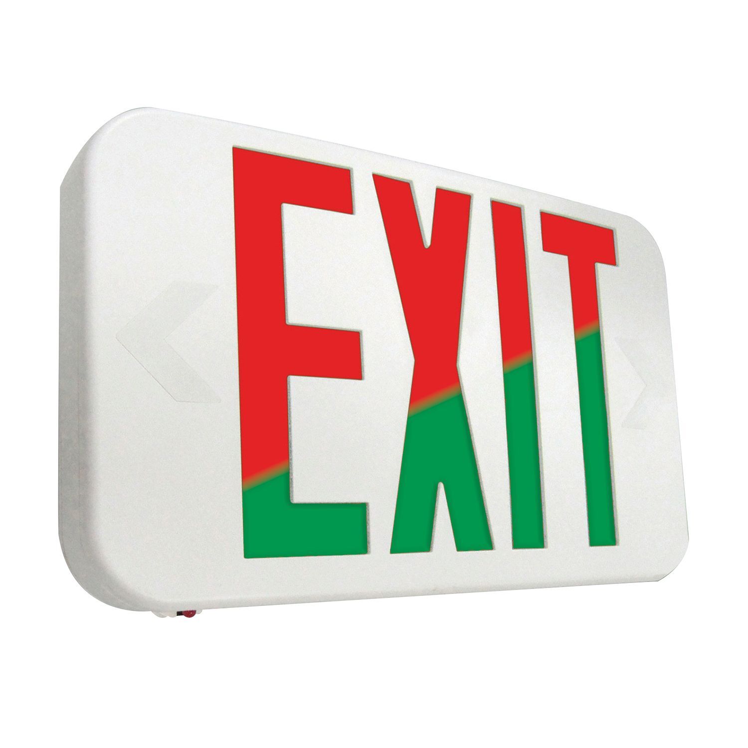 APX7RG Sure-Lites APX RG Universal Exit Sign, LED Lamp, 120/277 V AC, White Housing, EXIT Legend