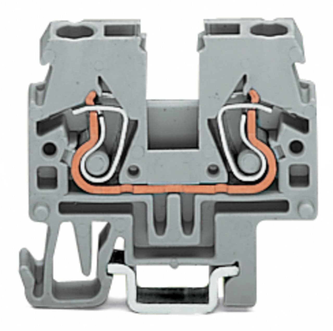 870-911 Operating Tool Conductor Terminal Block, 500 V, 24 A, 28 to 12 AWG Wire, 1 Poles, DIN Rail Mount