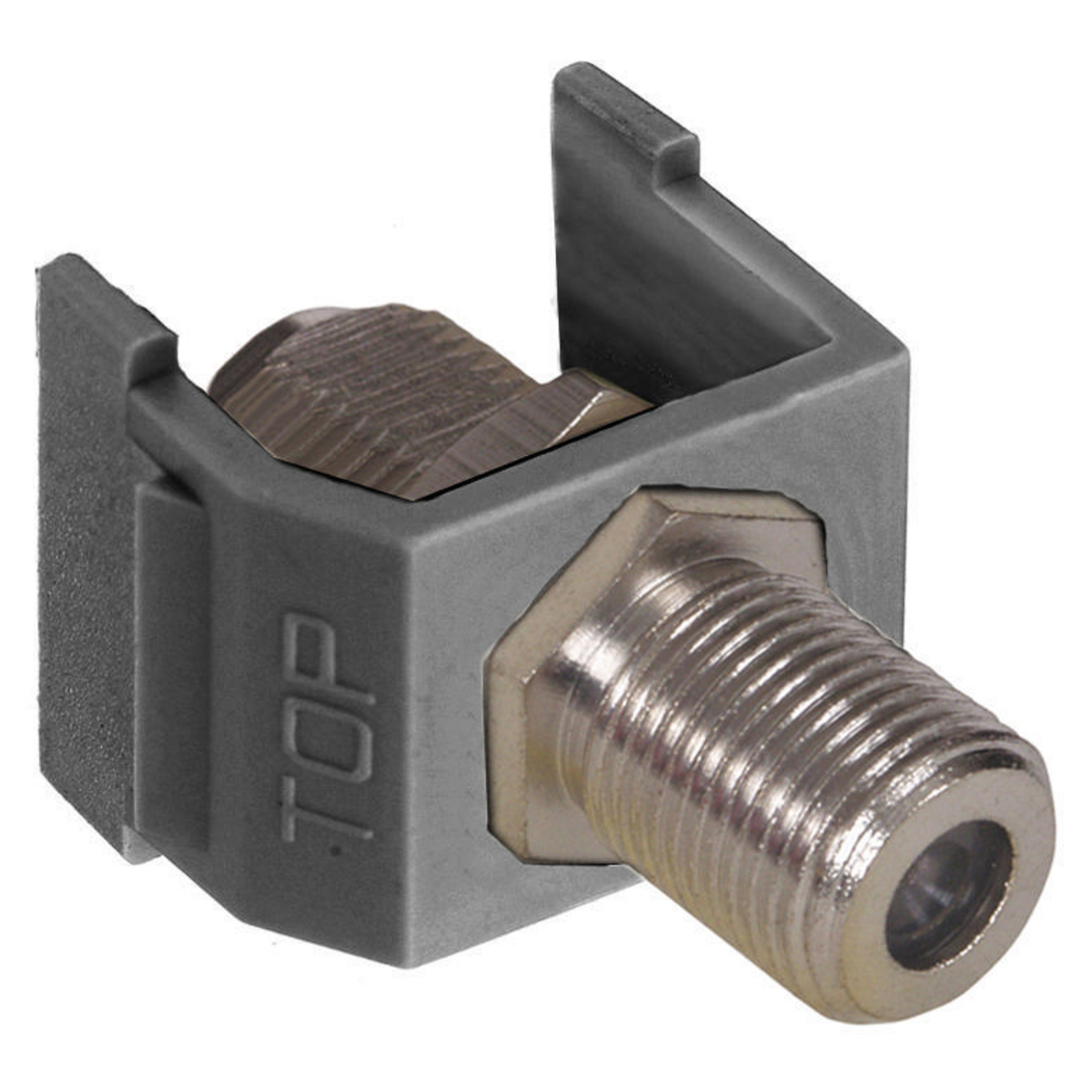 NSF70GY Pass-Through Bulkhead Standard F-Connector, Female x Female Connector, Coaxial Cable