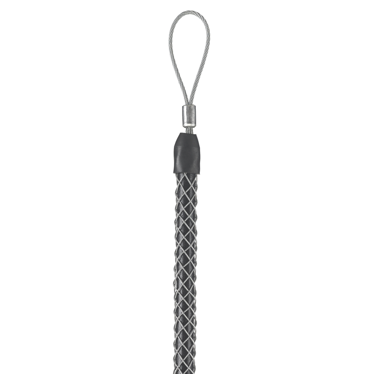 03305002 Standard Junior Non-Mounted Pulling Grip, 0.38 to 0.49 in Dia Cable, 7 in L Mesh, 180 lb Load, Galvanized Steel