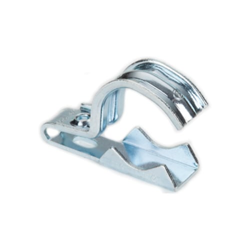 UCS-125150 Bridgeport Mighty-Bond 1-Hole Universal Clamp Strap, 1-1/4 to 1-1/2 in Conduit, Steel