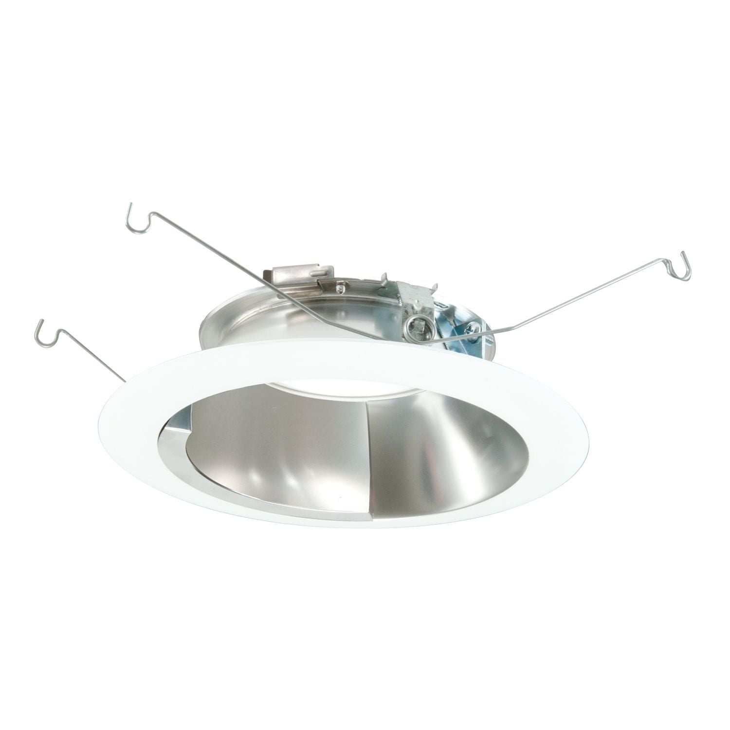 695WW Halo Air-Tite New Construction/Remodel/Retrofit Wall Wash Downlight Trim, 6 in ID x 7.3 in OD, LED Lamp, For Use With ML56 Series LED Light Module, Aluminum