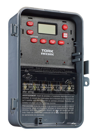EWZ201C Astro Digital Timer, 120 to 277 V AC, 1 to 2 hp, DPST/SPST Contact, 2 Poles