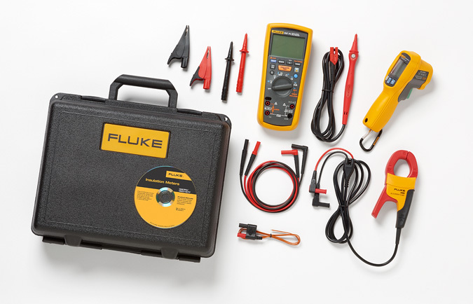1587KIT/62MAX+FC Advanced Electrical Troubleshooting Kit with Digital Multimeter, Current Clamp, and Infrared Thermometer