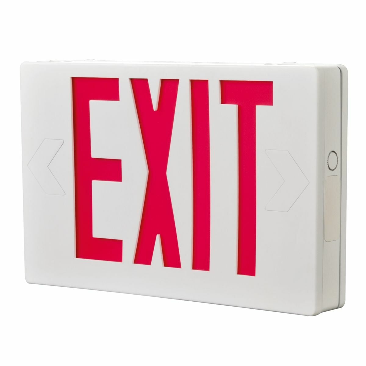 APXH7R2 Sure-Lites All-Pro APXH7 Rectangular Universal Face Exit Sign With (2) 3.6 V LED Remote Heads, LED Lamp, 1.31/1.68 W Fixture, 120 to 277 V, White Housing, Exit Legend
