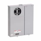 Eaton B-Line series meter breakers, 60 A, Ring type, ANSI 61 gray painted, #14-2/0, #14-2/0, Steel, Surface mount, 7 jaws, 3 poles, 3?/4W