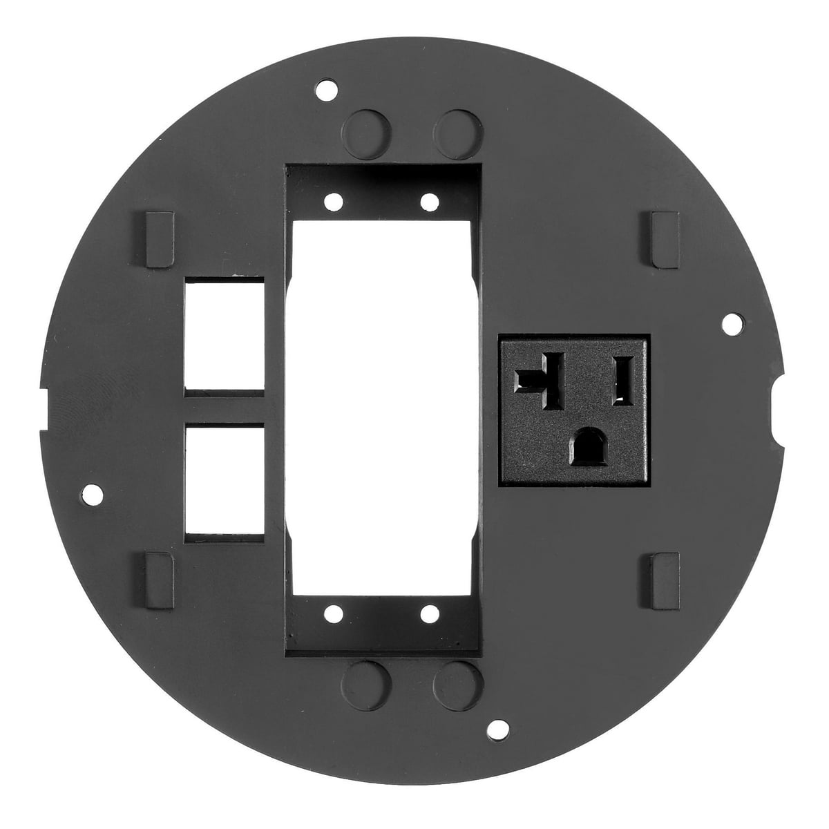 S1SPEXT4 Standard Fire-Rated Poke-Through Sub Plate, 5.36 in Dia, 6.26 in L, Cast Aluminum