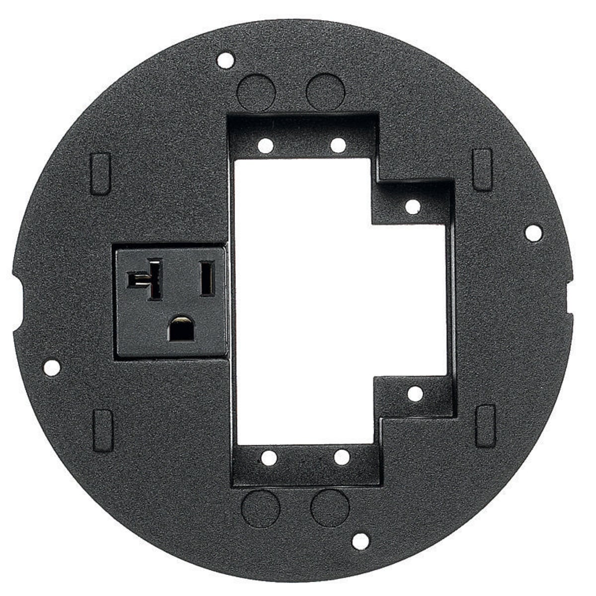 S1SPEXT2 Standard Fire-Rated Poke-Through Sub Plate, 5.36 in Dia, 6.26 in L, Cast Aluminum