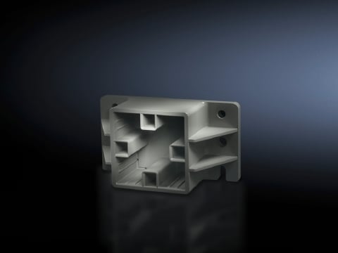 9659010 End Support, For Use With Maxi-PLS 3200 Busbar, Polyamide, Graphite Black