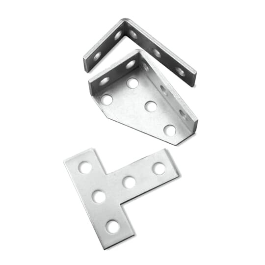 AB252-1 Superstrut 200 Corner Angle Fitting, 3-7/8 in L x 1/4 in THK, Cold Rolled Carbon Steel