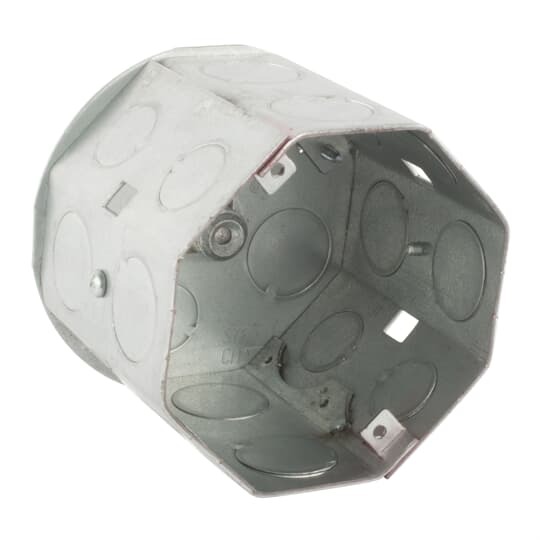 H-54561-1/2-3/4 Steel City Box With Knockout, Steel, 41 cu-in Capacity, 1 Outlets, 3-1/2 in D