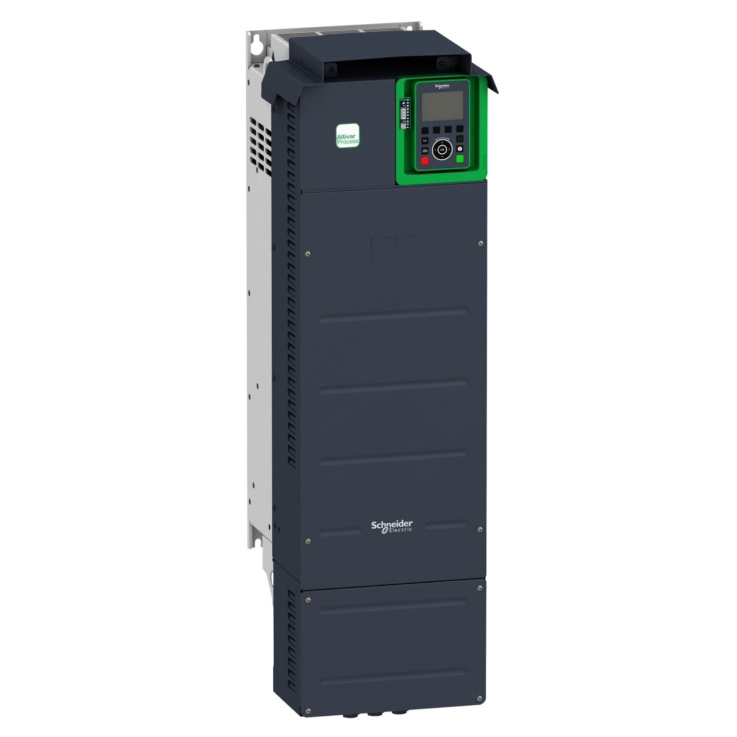ATV930D30M3 Altivar 3-Phase Variable Speed Drive, 200 to 240 V, 104.7 A at 200 V/88.6 A at 240 V Normal Duty, 78.3 A at 200 V/67.1 A at 240 V Heavy Duty, 40 hp Normal Duty, 30 hp Heavy Duty, 11.42 in W x 12.81 in D