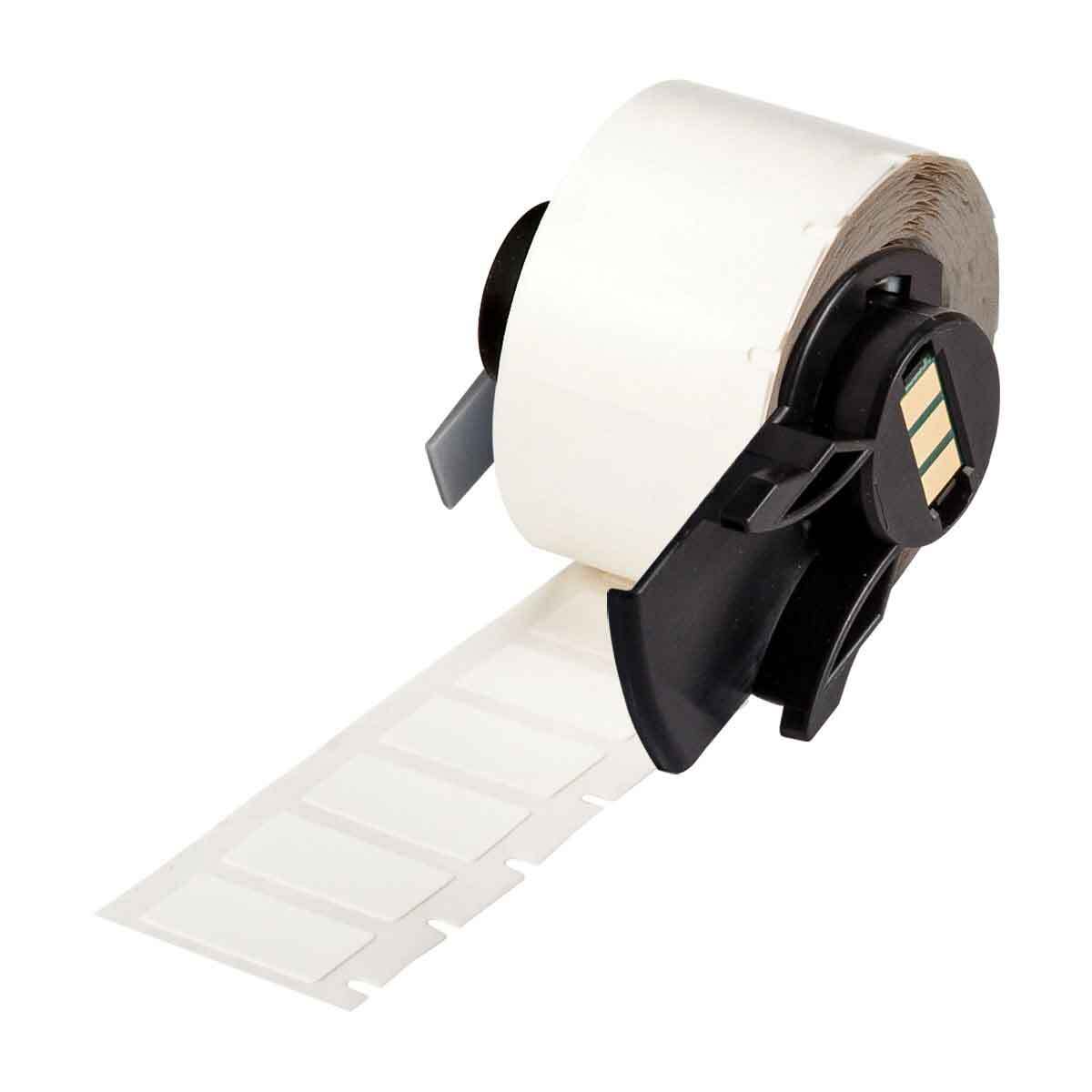 M6-84-499 Label, 0.9 in L x 0.5 in W, White, Nylon Cloth