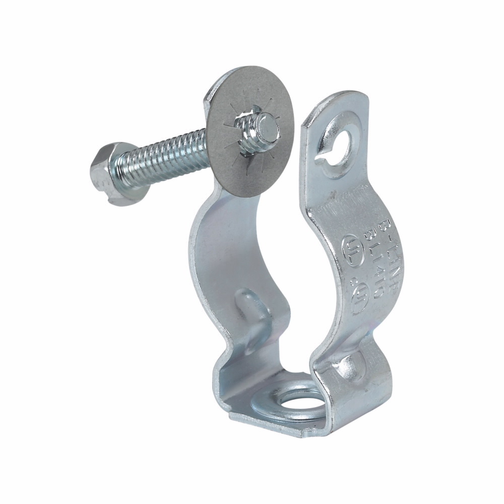 BL1410 Conduit Hanger With Retained Bolt and Thread Impression, 3/4 in Conduit, 400 lb Load, Steel