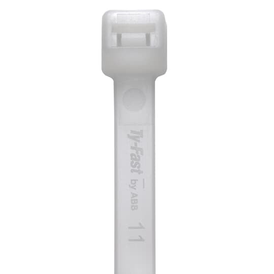 TY300-40 Ty-Fast Intermediate Cable Tie, 11.4 in L x 0.14 in W x 0.046 in THK, Nylon/Polyamide 6.6, Natural