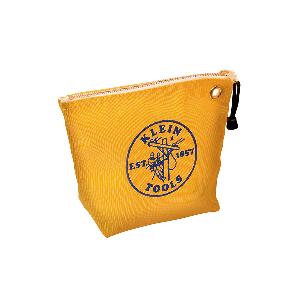 5539YEL Consumable Zipper Bag, #8 Canvas, Yellow