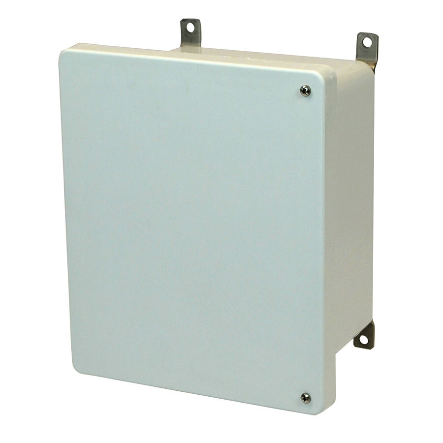 10x8x6 Nema 4X Fbrgls Encl Hinged Scr Cvr