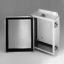 864-4XALC JIC Enclosure, 6 in W x 4 in D x 8 in H, NEMA 4X NEMA Rating, Aluminum
