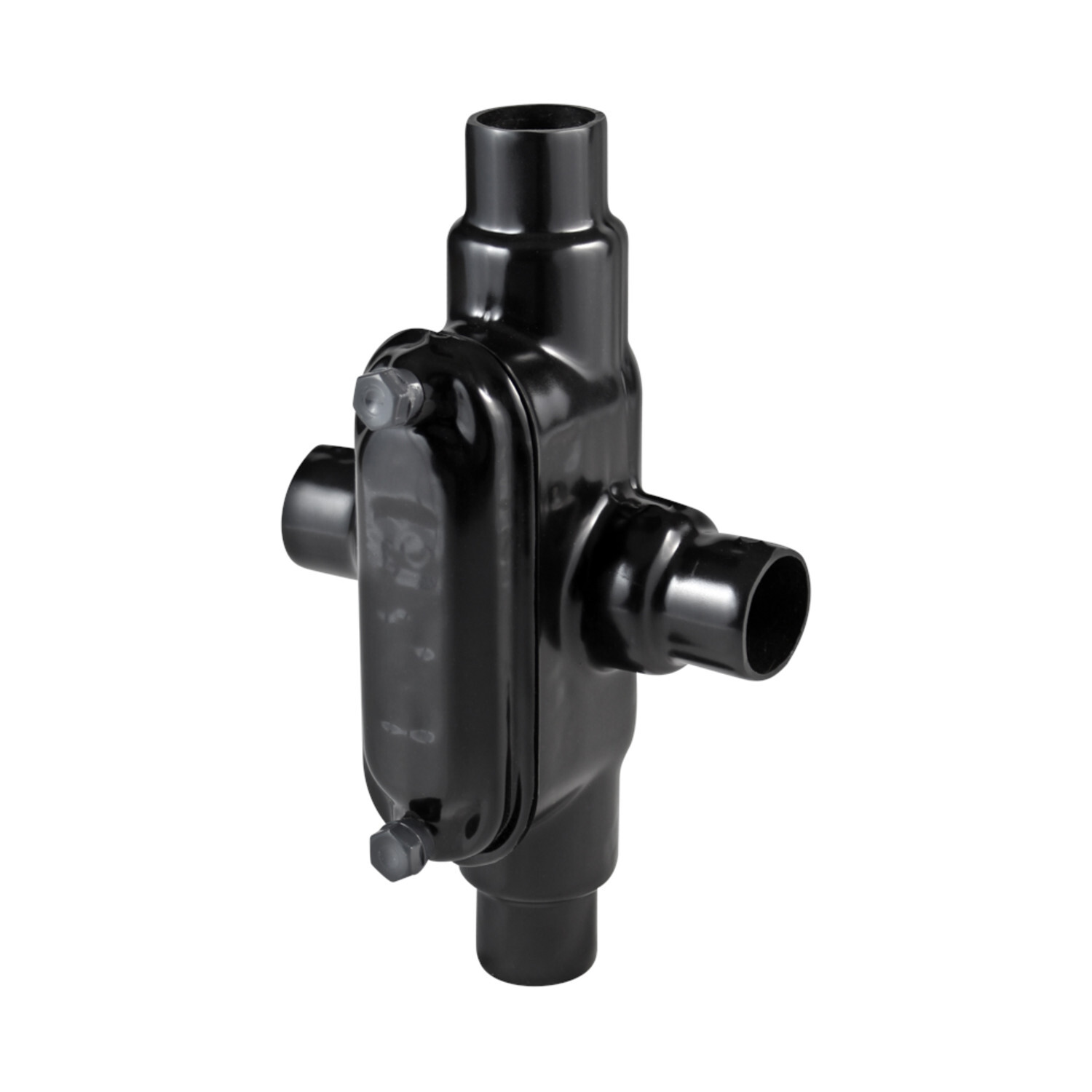 PV0500X18 Type X Conduit Body With Cover, Screws, 1/2 in Hub, Form 8, Steel, Galvanized/PVC Coated