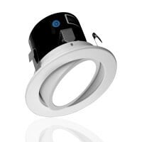 DLG4-10-120-4K-WH 4 in Aperture Dimmable LED Downlight, LED Lamp, 9.1 W Fixture, 120 V AC, Stamped Steel Housing