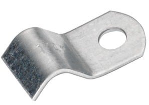 CC-25 Bridgeport 1-Hole Tubing and Coaxial Strap, 1/4 in Conduit, Steel