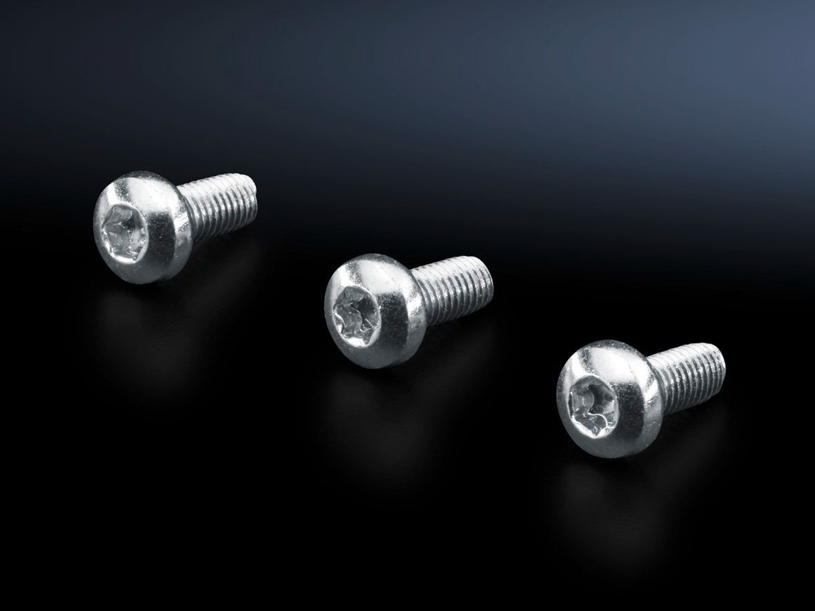 2489500 Hex Head Self Tapping Screw, For Use With The Round Holes 4.5 mm Diameter in the Enclosure Section, Punched Rails and Punched Sections without Mounting Flanges, M5x12 Size, Posidrive Drive Type, Hex Head Type, 0.39 in Thread L