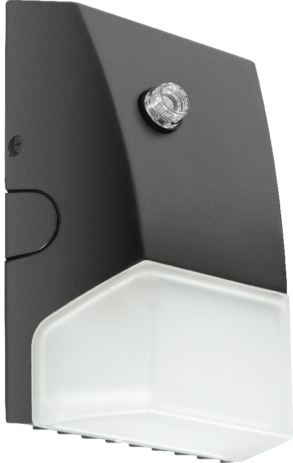 BRISKS17L/PCU BRISK Economical Outdoor Wallpack With 120 to 277 V AC Photocell,) LED Lamp, 13.5 W Fixture, 120/208/240/277 V AC, Bronze/Polyester Powder Coated Housing