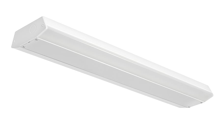 TSLED2-28/D10/E2 Treadsafe Stairwell Light Fixture With 0 to 10 VDC Dimming Driver, Emergency Battery Backup, 29 W Fixture, 120/208/240/277 V AC, White Housing