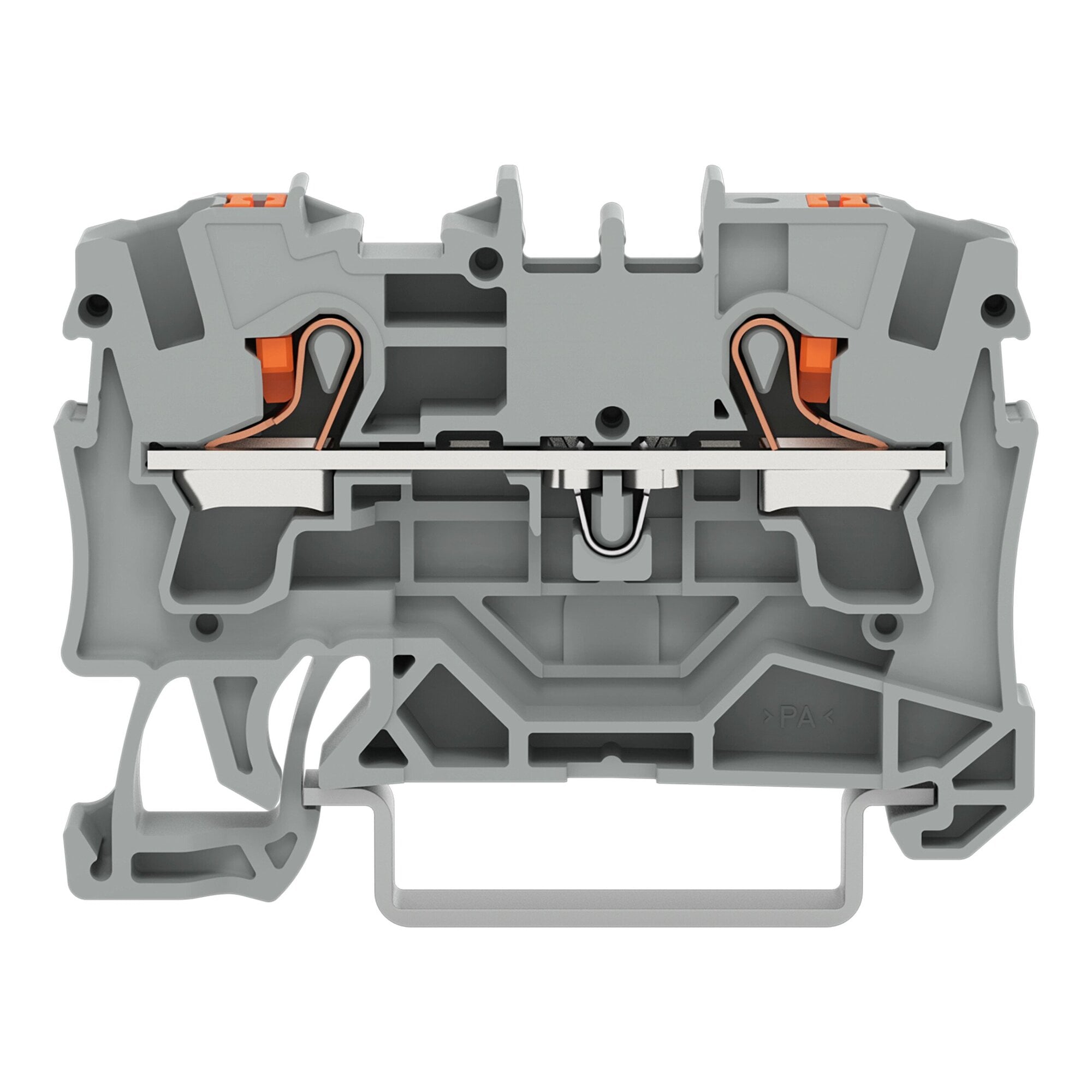 2204-1201 Operating Tool Conductor Terminal Block, 800 V, 32 A, 20 to 10 AWG Wire, 1 Poles, DIN Rail Mount