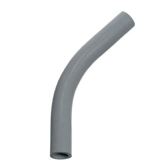 UA5AL Carlon SCH 40 Plain End Standard Radius Conduit Elbow, 3 in Trade, 22.5 deg, PVC