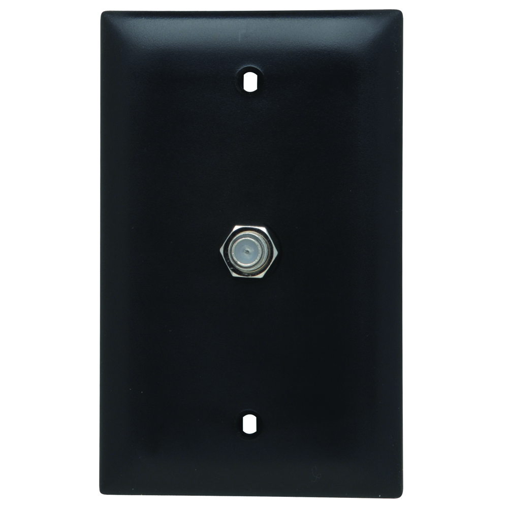 TPCATV-BK 1-Gang Communication Device With Wallplate, Wall Mount