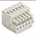1-conductor female connector; CAGE CLAMP; 1.5 mm; Pin spacing 3.5 mm; 14-pole; 100% protected against mismating; 1,50 mm; light gray