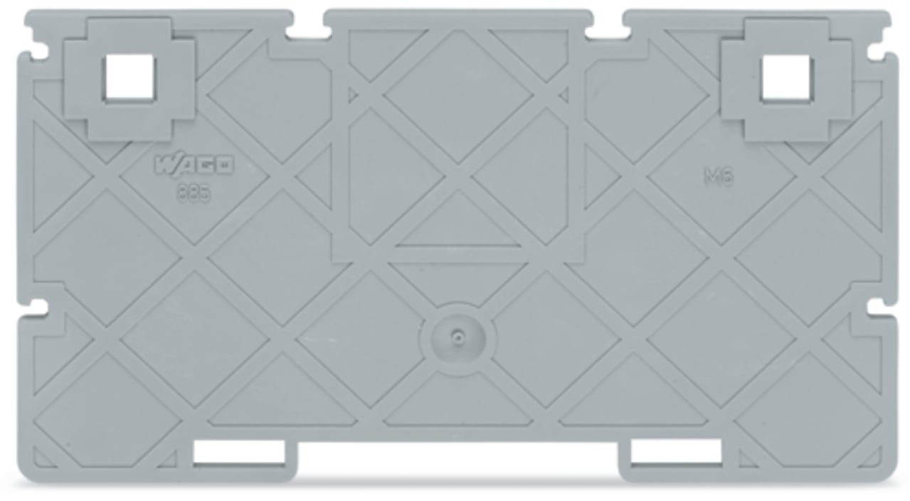 885-526 885 Oversized Separator Plate, For Use With Rail Mounted Terminal Block, Polyamide (PA66), Gray