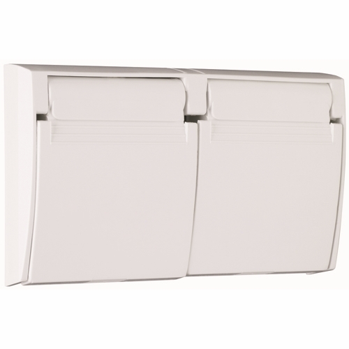 3780SCWH Thermoplastic Cover Self-Closing, White with White Gasket