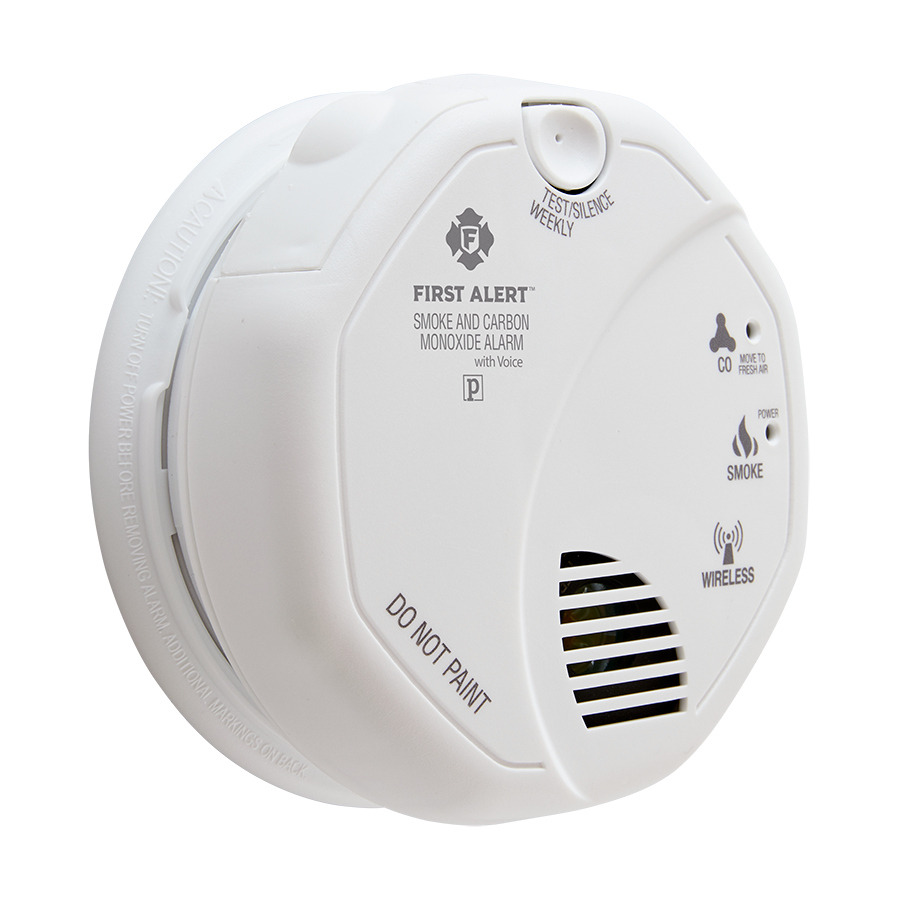 SCO500B Smoke/CO Combo Alarm, Battery-operated, Wireless, Voice and Location