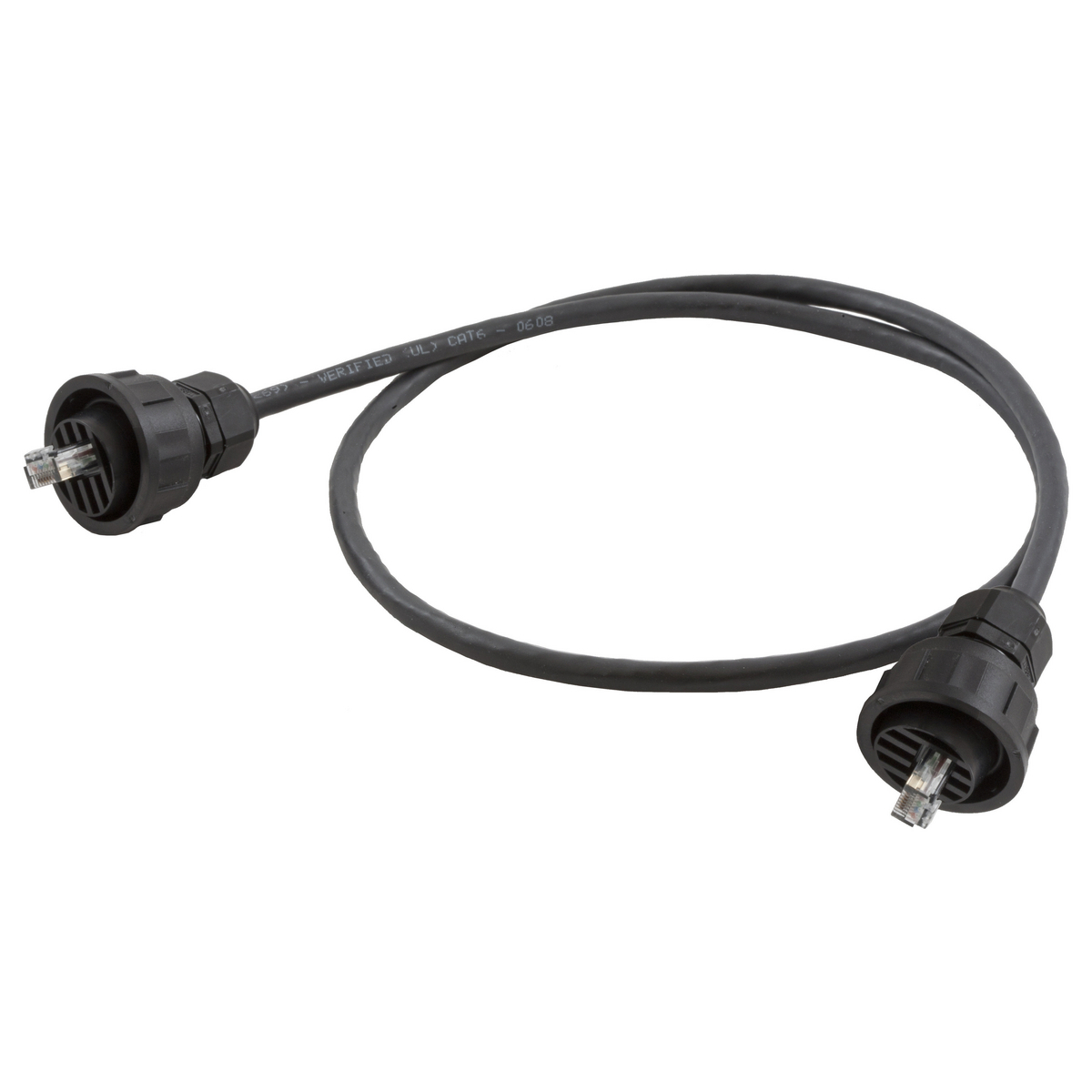 HI-Impact HI605EE Patch Cord, Cat 6, (8) 24 AWG UTP Stranded Copper Conductor, RJ45 Plug Connector, 5 ft L Cord