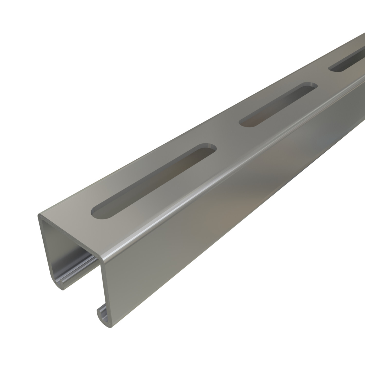 P1000SL-10PG P1000 Channel, 10 ft L 1-5/8 in W 1-5/8 in D 12 ga THK, Low Carbon Steel, Pre-Galvanized Zinc, Domestic