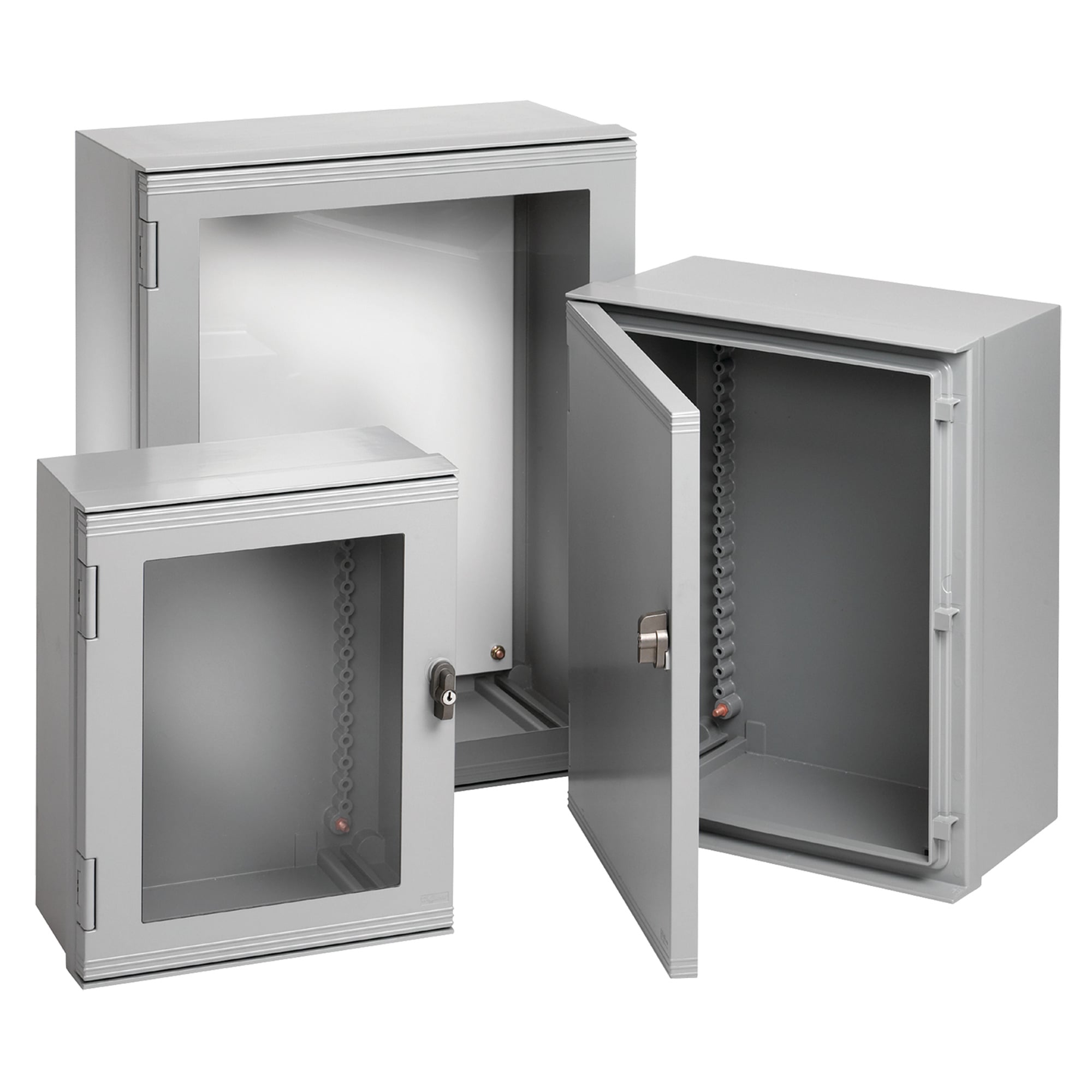 UU606020W Ultrx UX1 Window Door Enclosure, 24.61 in L x 24.09 in W x 8.66 in D, NEMA 4X/IP66 NEMA Rating, Fiberglass