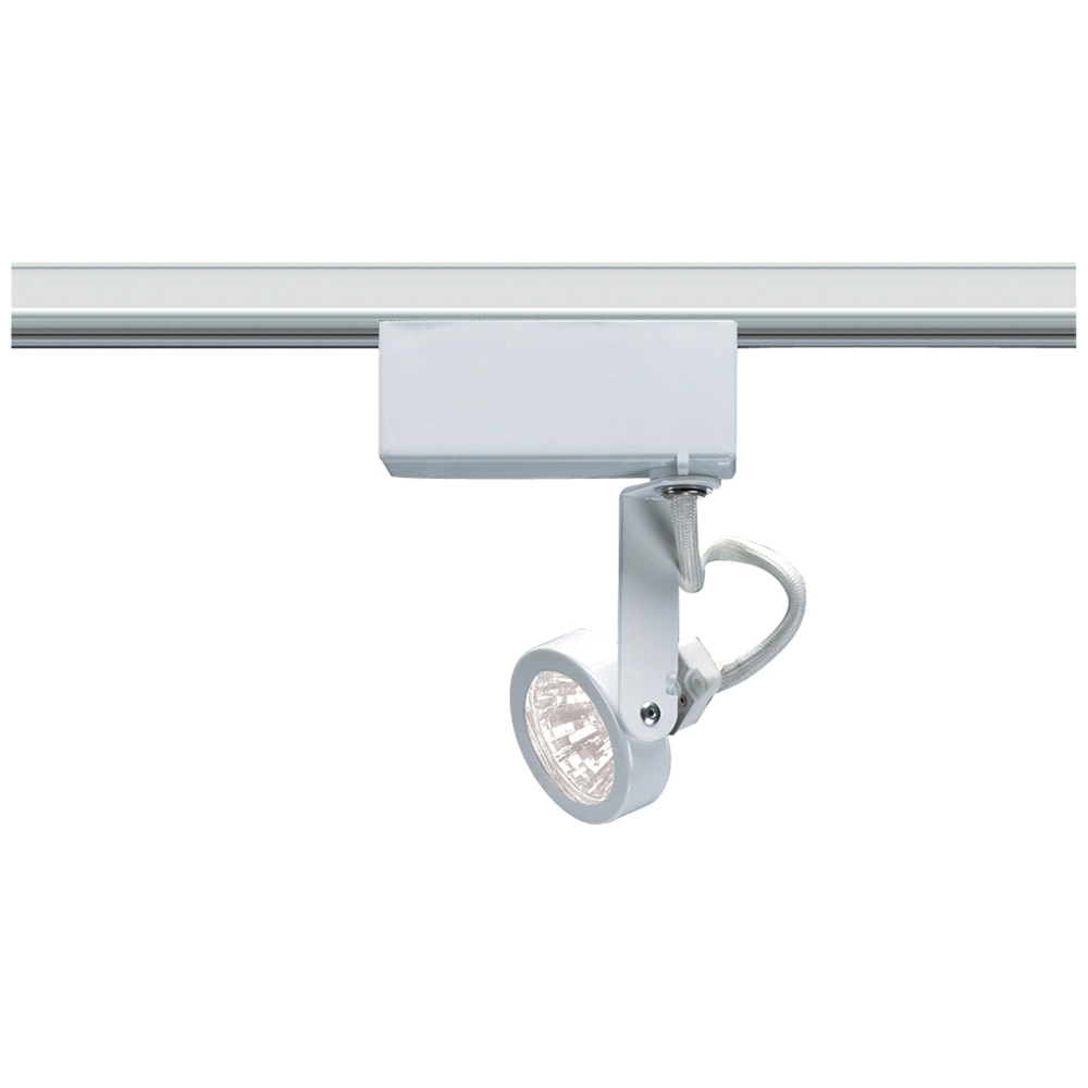 TH238 Transitional Track Lighting Head, Halogen Lamp, 50 W Fixture, 120 V AC, Gimbal Ring Head, 4-1/2 in Max Extension