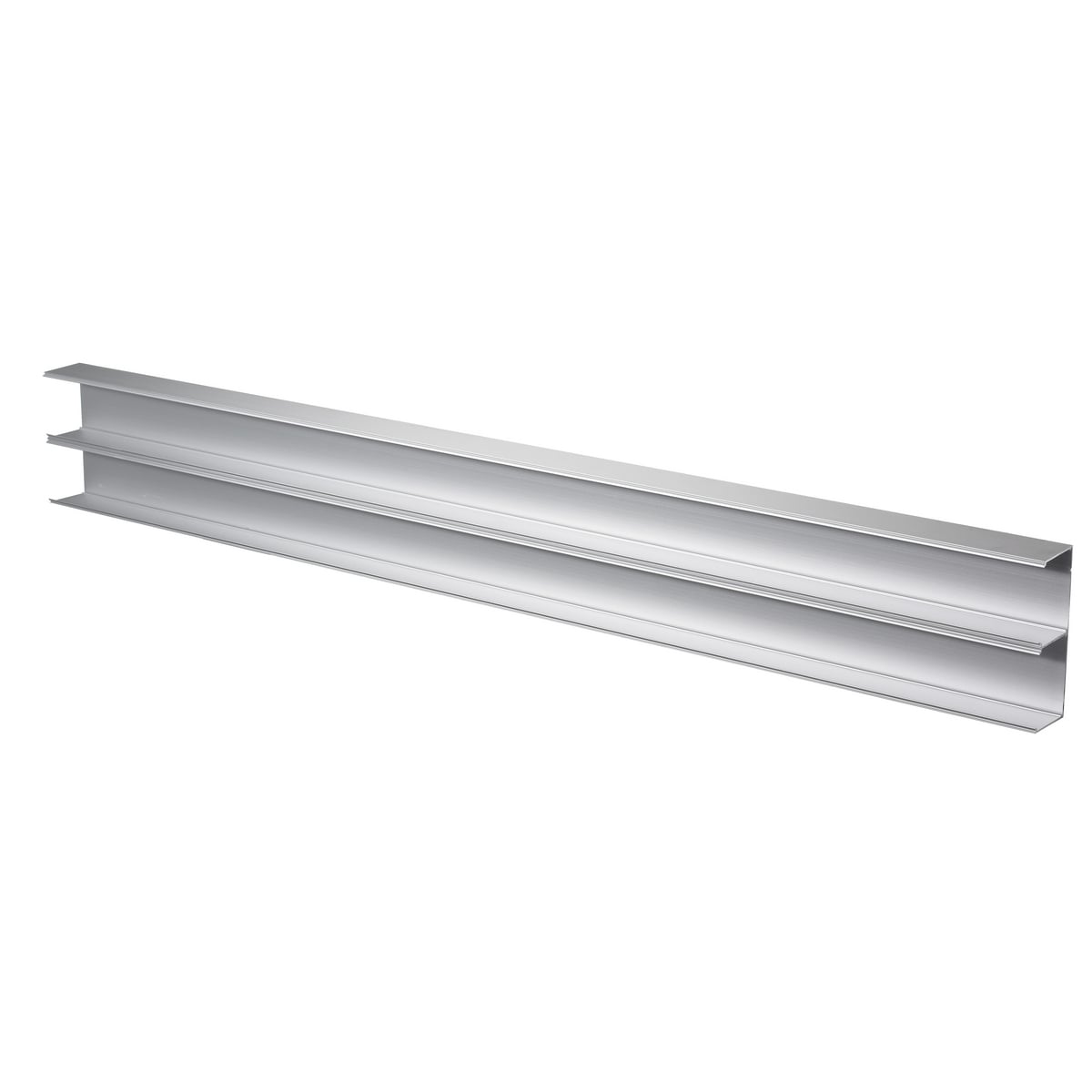 HBLALU5000B10 HBLALU5000 2-Channel Removable Raceway Base, 10 ft L x 5.08 in W x 1.66 in H, Aluminum