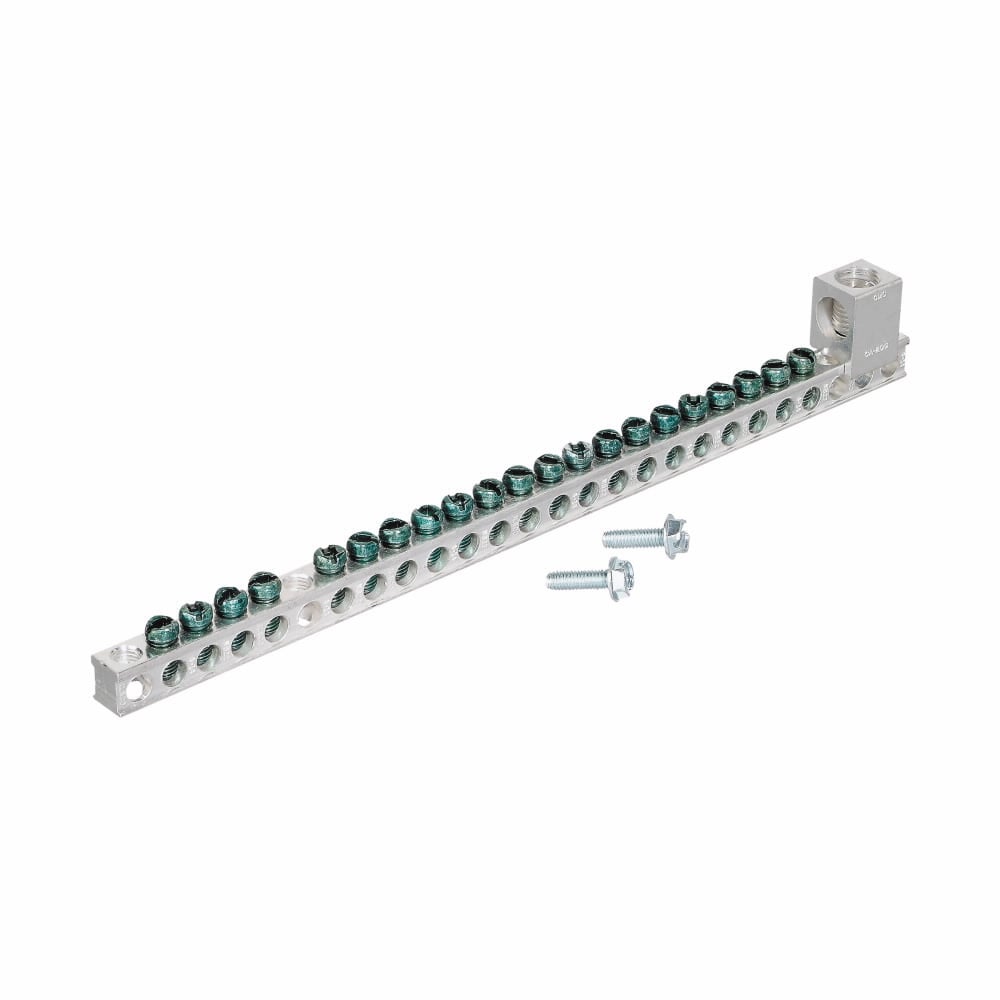GBK2120 Ground Bar Kit, For Use With CH and BR Loadcenter, 3/4 in Size, Aluminum/Copper
