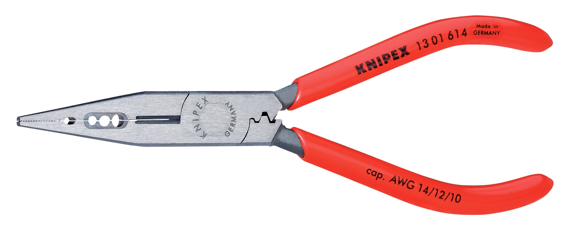 4-in-1 Electricians' Pliers 10-14 AWG, 6 1/4 in., Non-Slip Plastic, Bulk