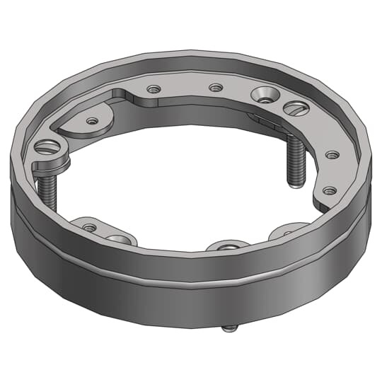 P-62-TAR-AL Steel City Recessed Service Flange and Adjustment Ring, Aluminum