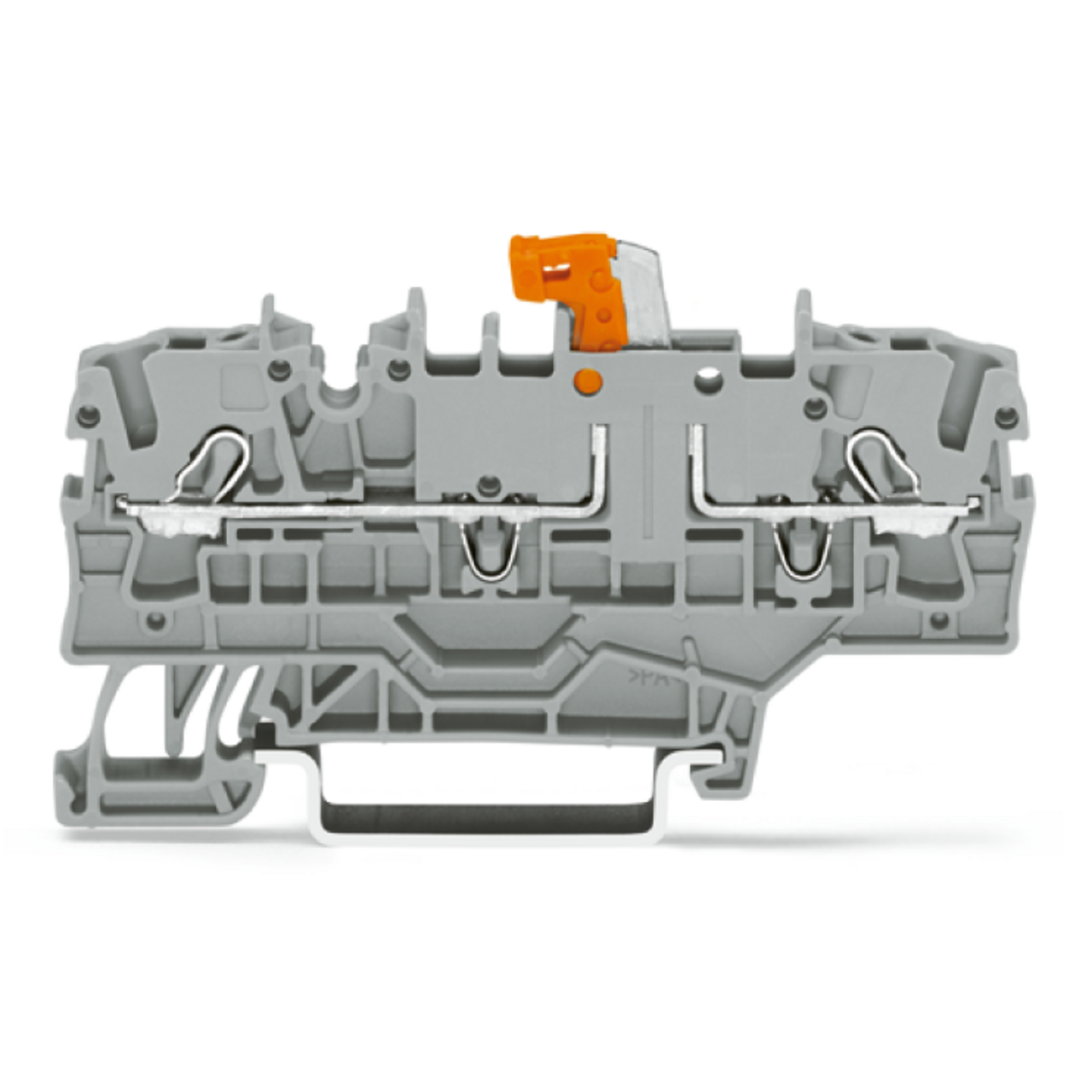 2002-1971 Operating Tool Test Terminal Block, 400 V, 16 A, 22 to 12 AWG Wire, 2 Poles, DIN Rail Mount